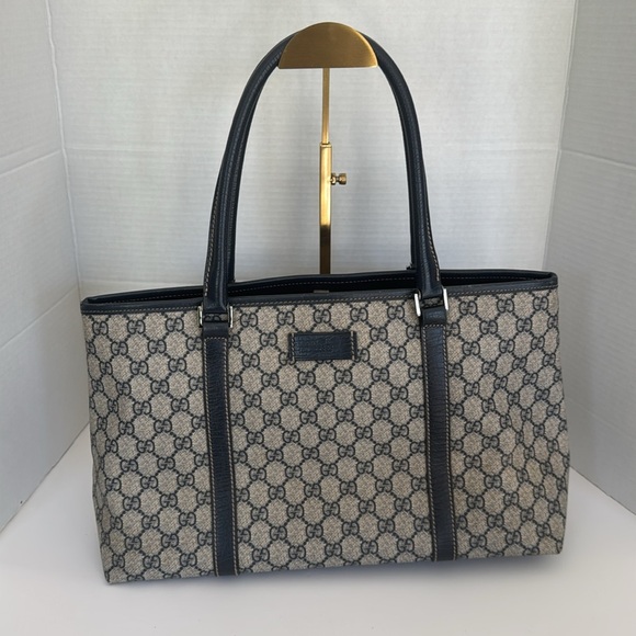 Gucci Joy Medium Tote Navy Authentic - Picture 3 of 10